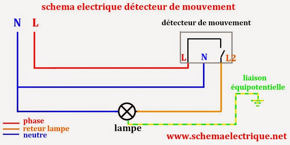 Schema electrique l n couleur
