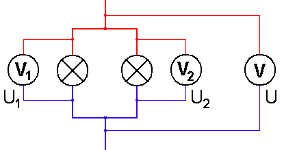 Schéma d'une guirlande électrique