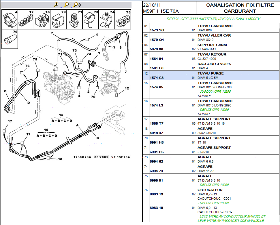 Schema electrique dw8