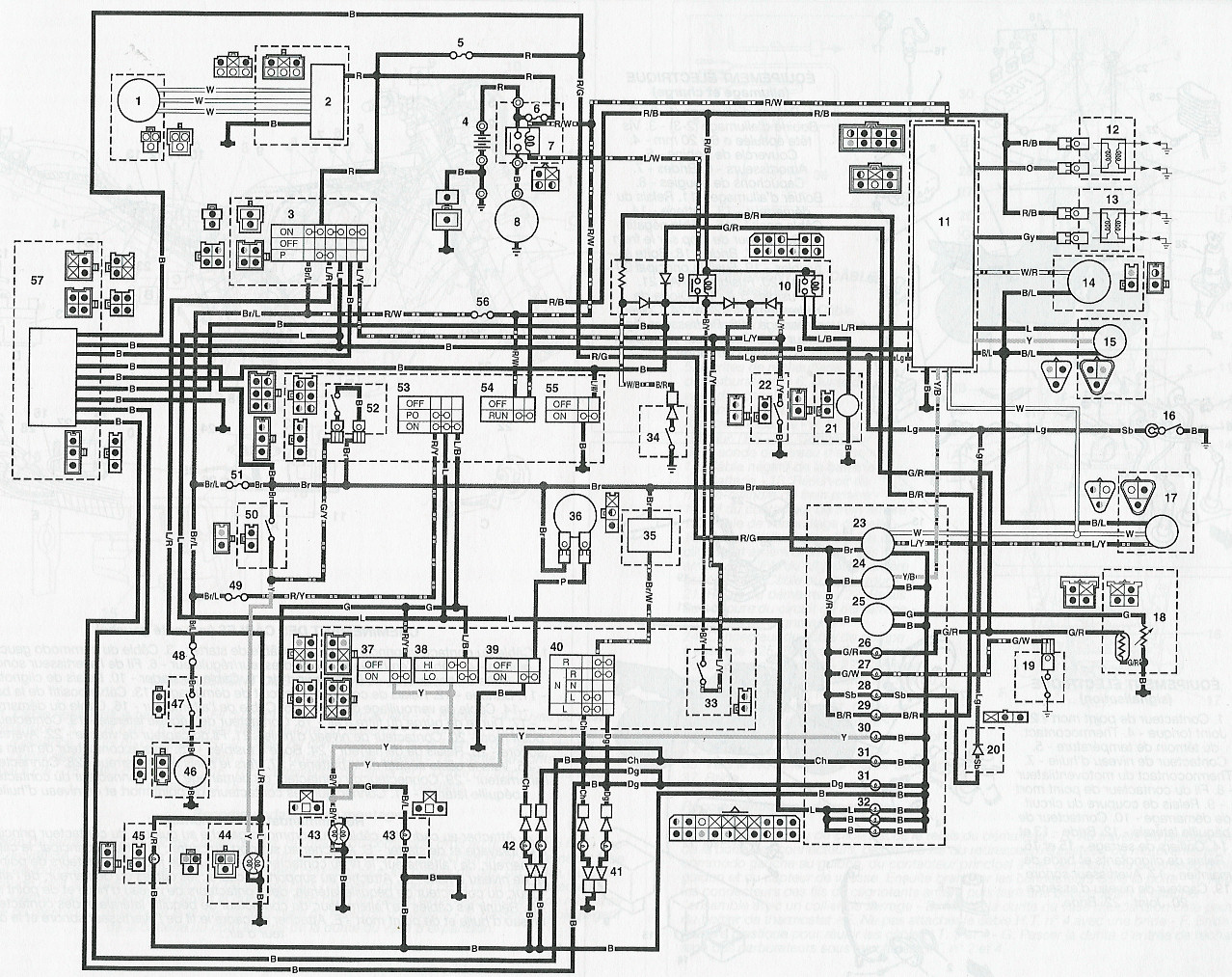 Schema electrique fazer 600