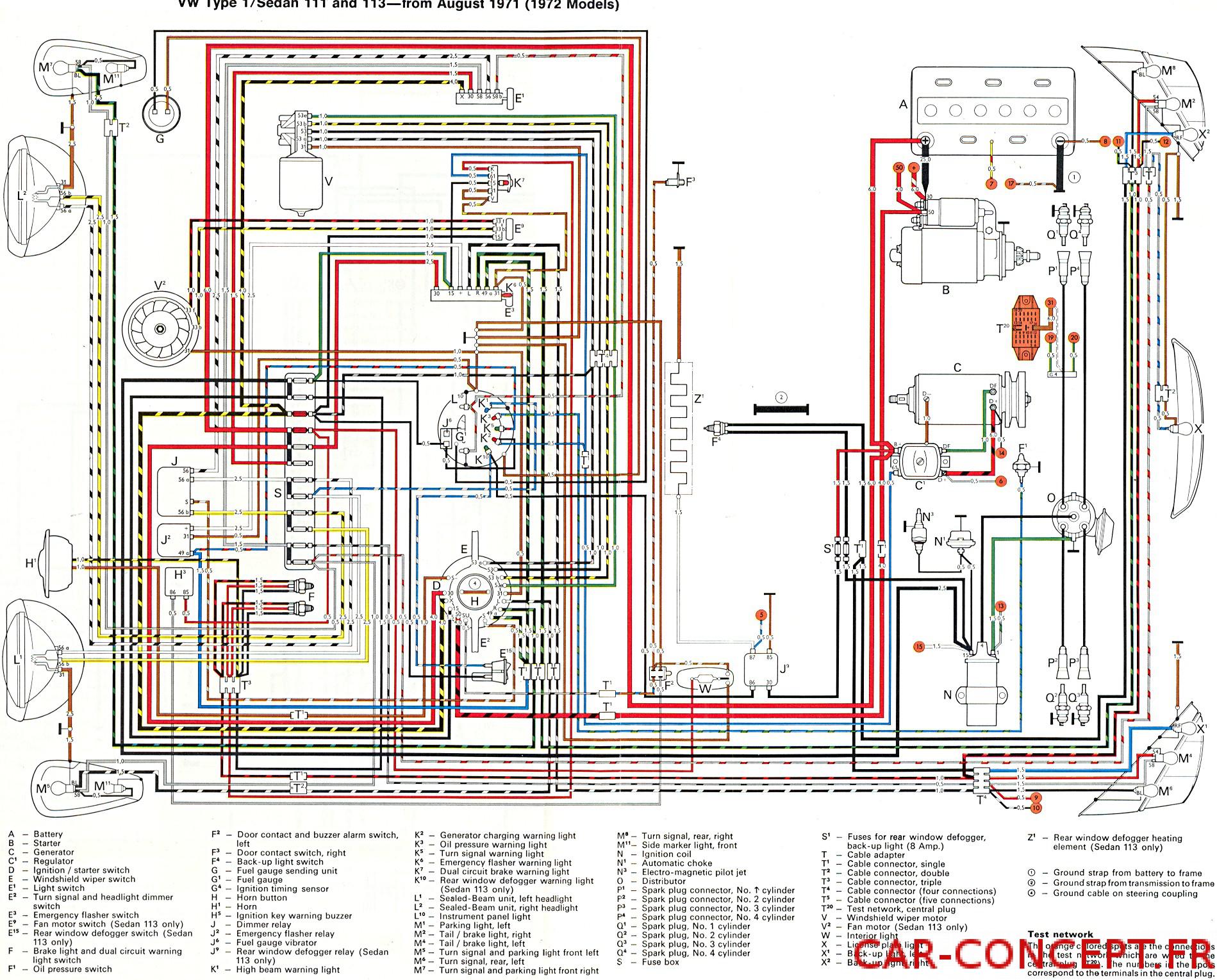 Schema electrique 4 directions
