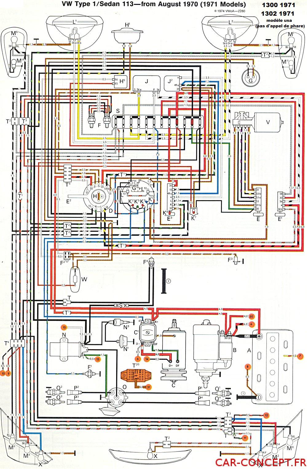 Schéma electrique voiture ancienne