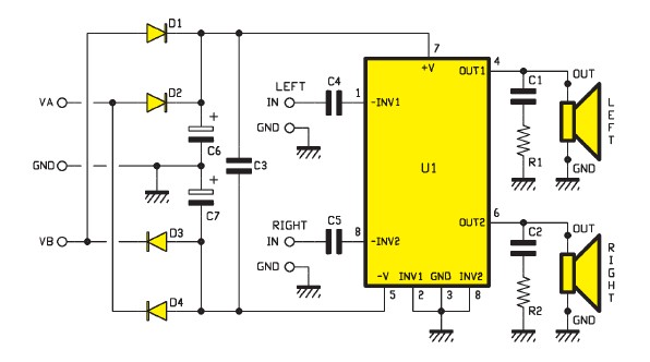 Schema electrique amplificateur