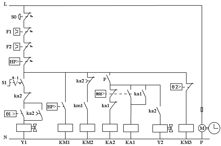 Schéma electrique avec relais