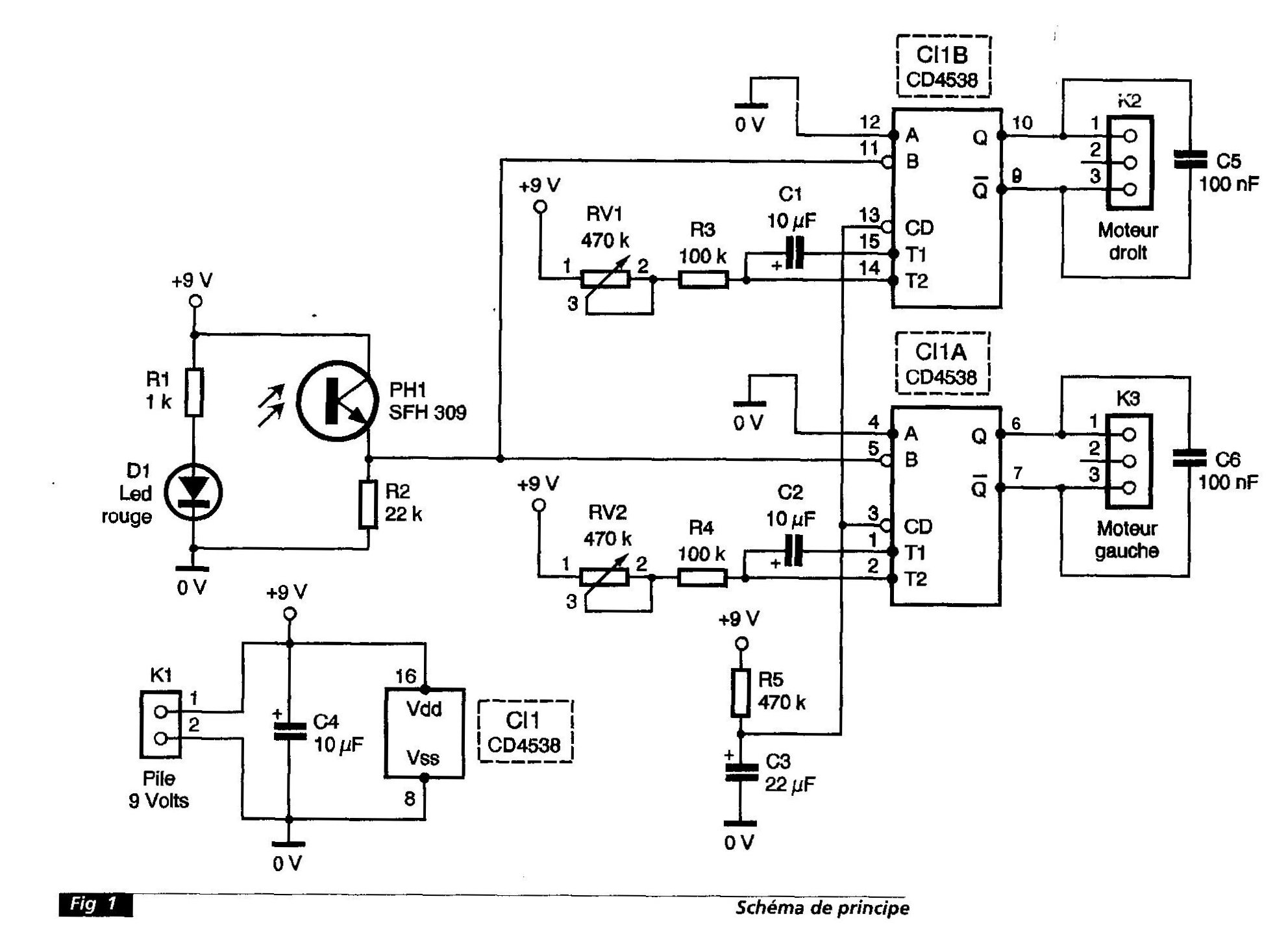 Schema electrique robot