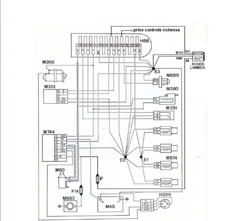 Schema electrique allumage 205