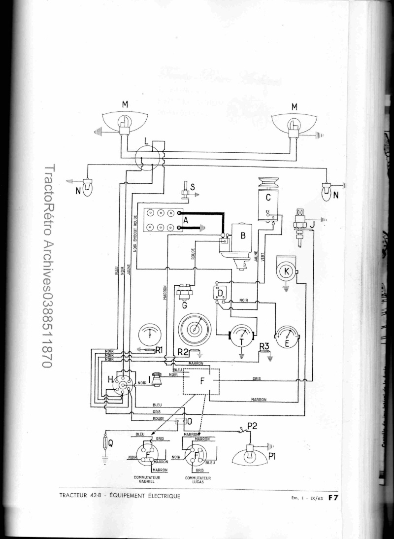 Schema electrique mf 158