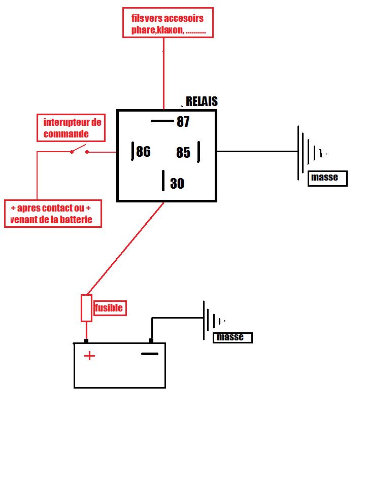 Schema electrique montage longue portee