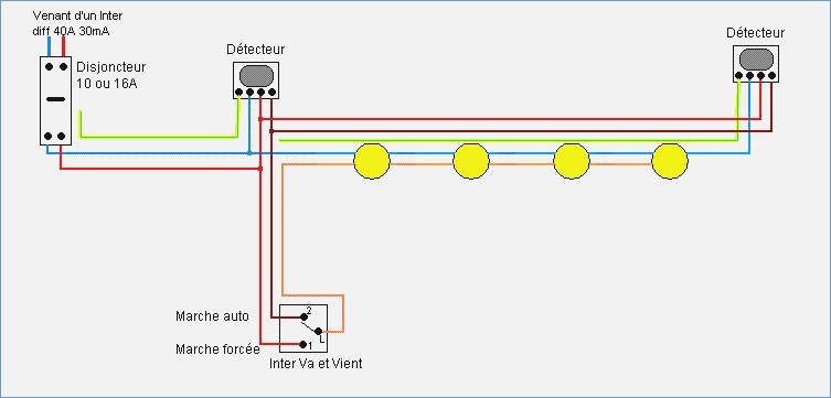 Schéma electrique éclairage