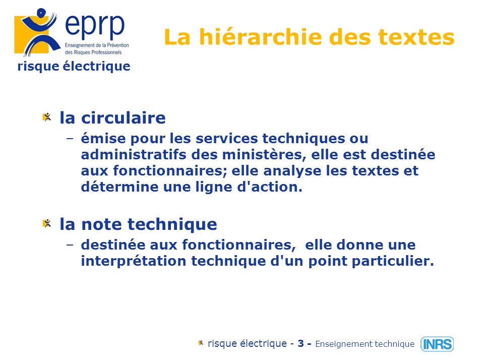 Texte de loi norme electrique