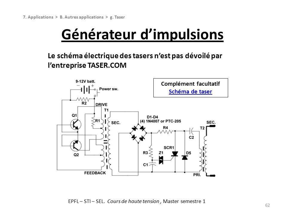 Schema electrique impulsion