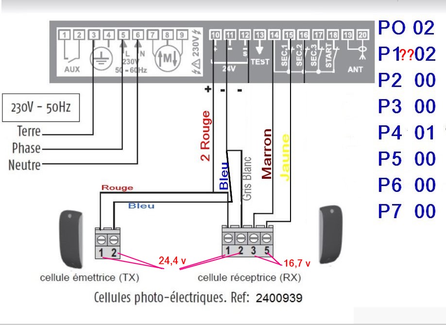 Schema electrique motorisation portail coulissant somfy