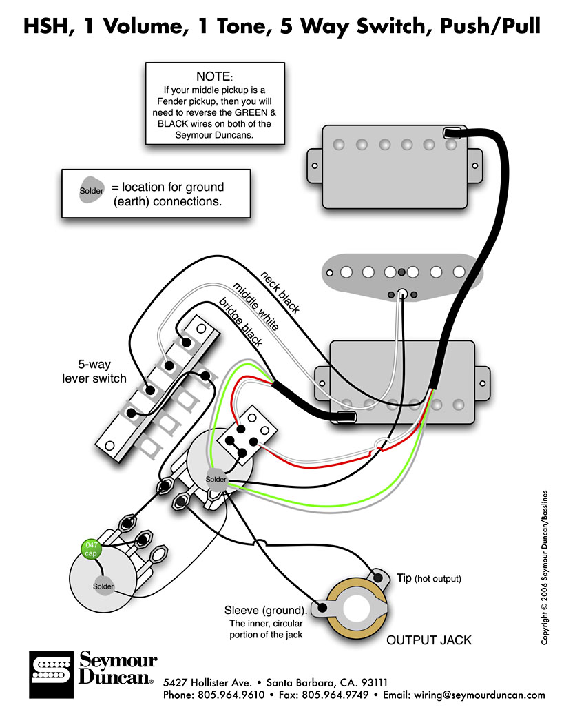 Schema branchement guitare electrique
