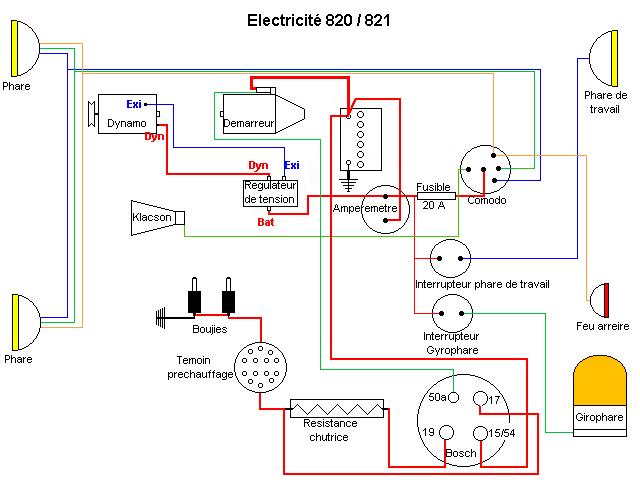 Schema electrique pony 812