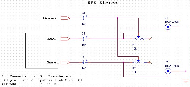 Schema electrique snes