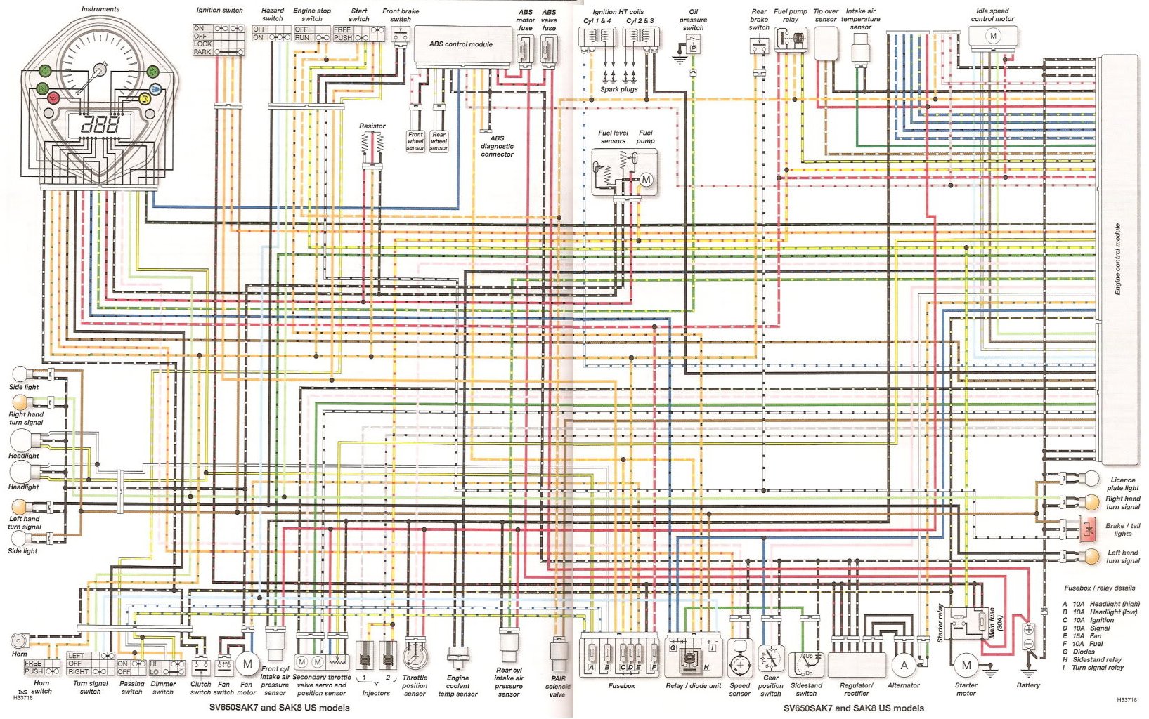 Schema electrique 1100 cbr