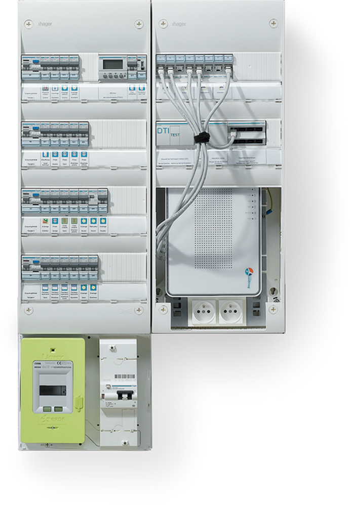 Schema electrique tableau hager