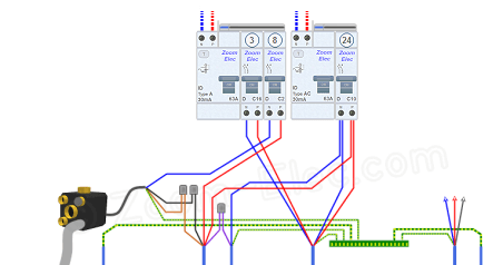 Schéma électrique buanderie