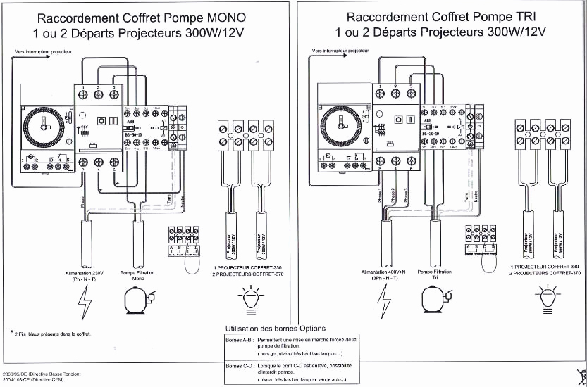Schema tableau electrique de piscine