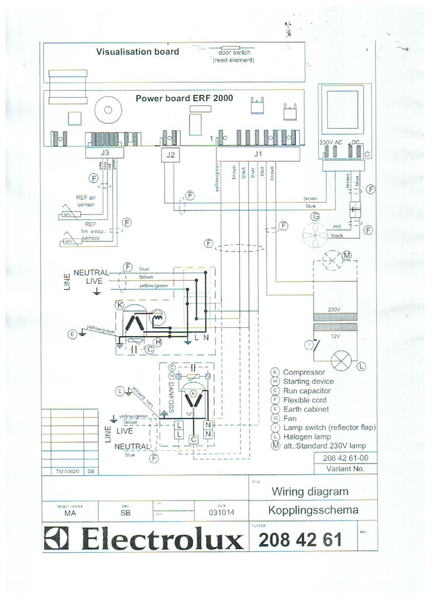 Frigo schema electrique