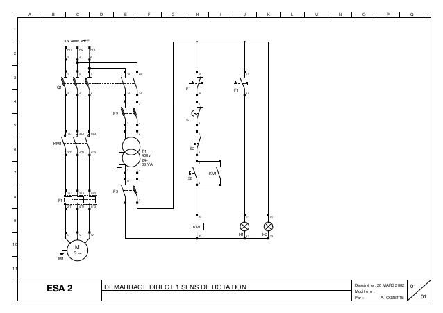 Moteur asynchrone schéma électrique