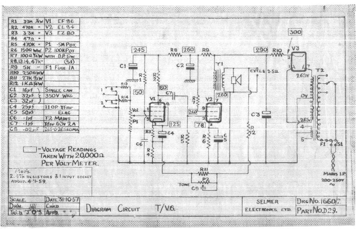 Schema electrique tourne disque