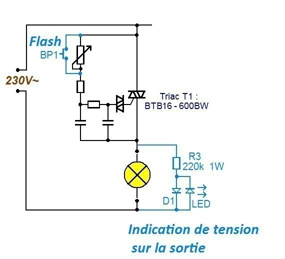 Schema electrique variateur halogene