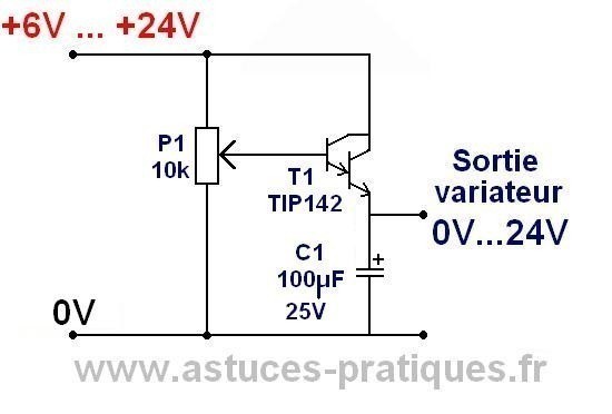 Schema electrique avec variateur de vitesse