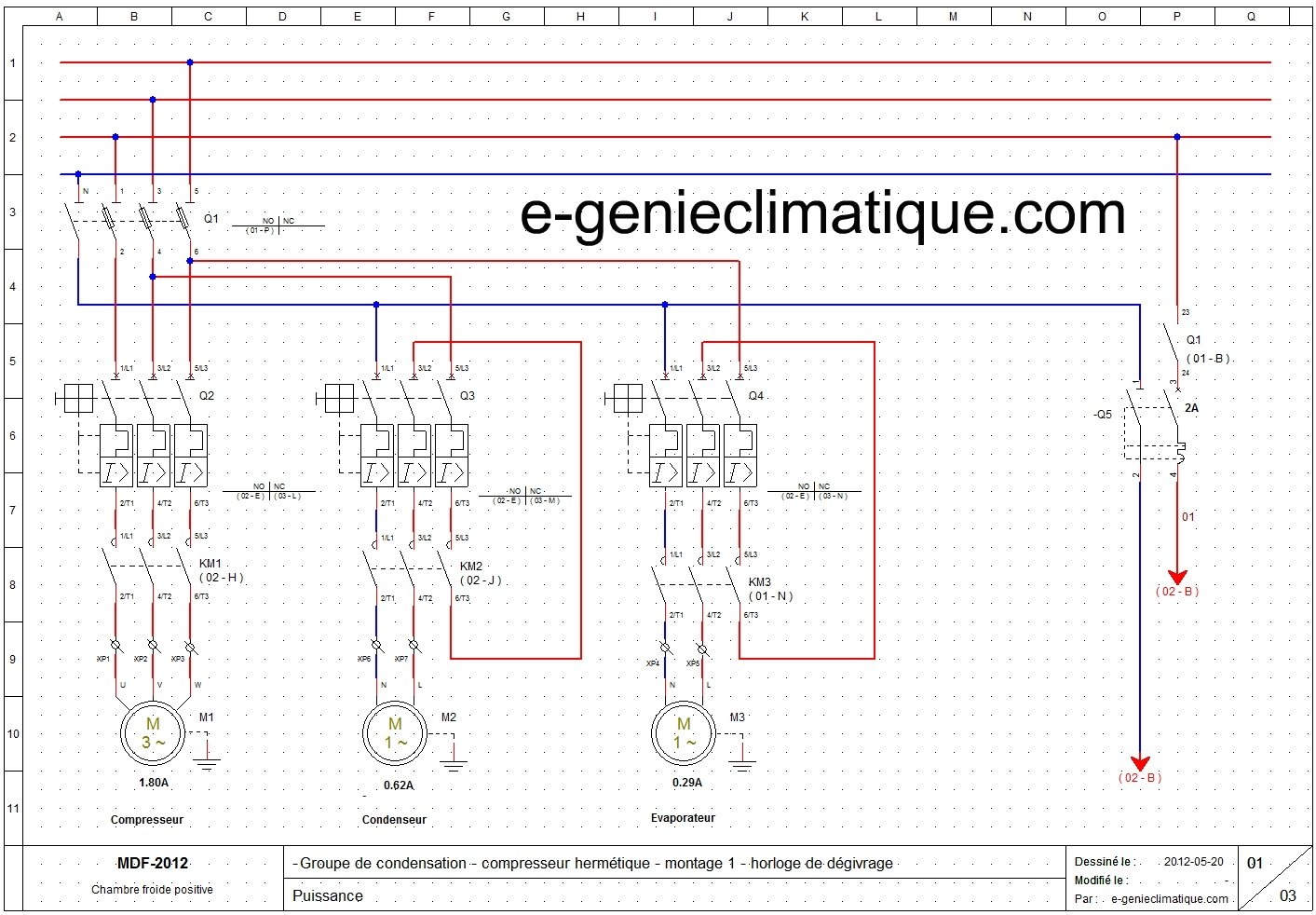 Schéma industriel electrique