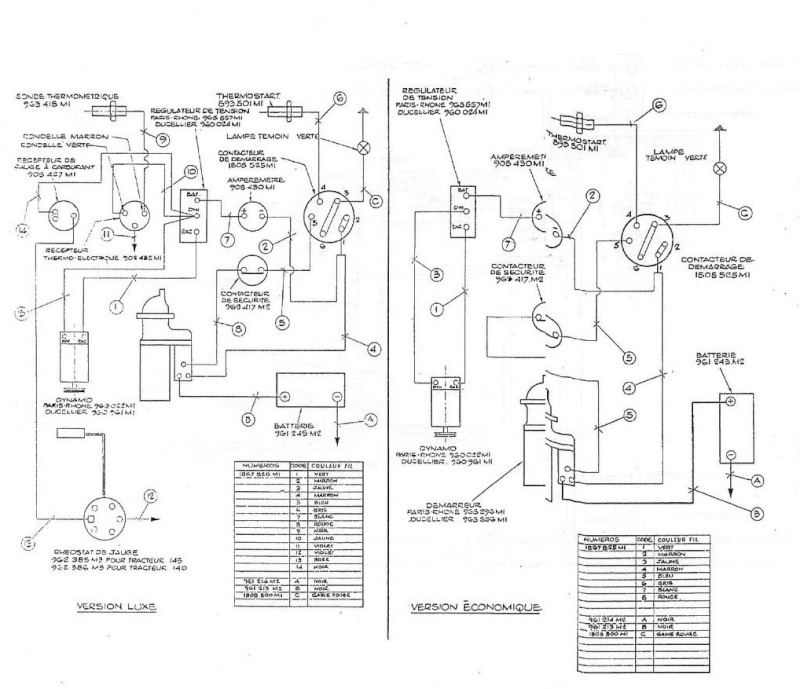 Schema electrique massey ferguson 158