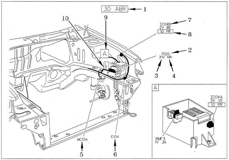 Schema electrique peugeot 304