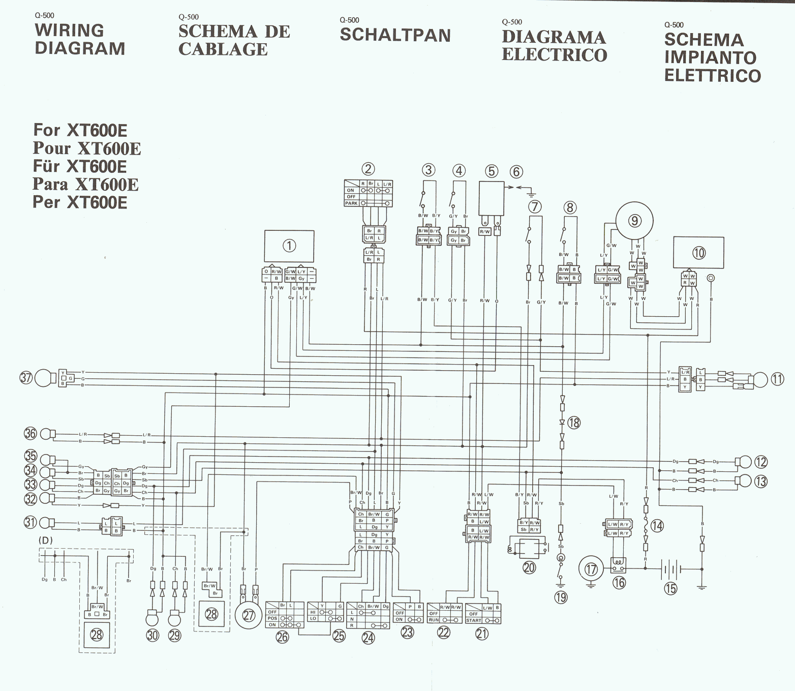 Schema electrique zx diesel