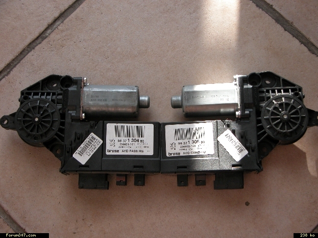 Schema electrique moteur leve vitre 307