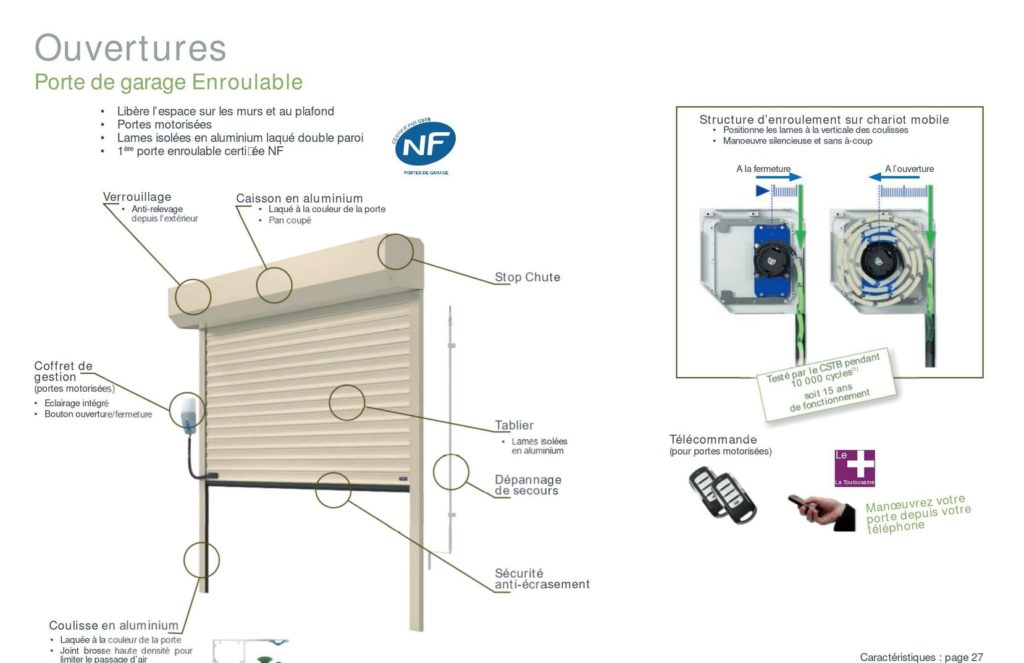 Coulisse de porte de garage