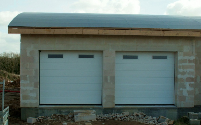 Couler un seuil de porte de garage