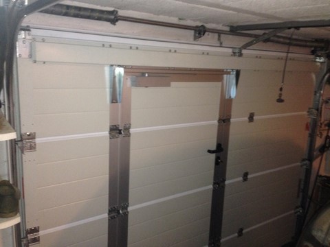 Hormann porte de garage sectionnelle avec portillon