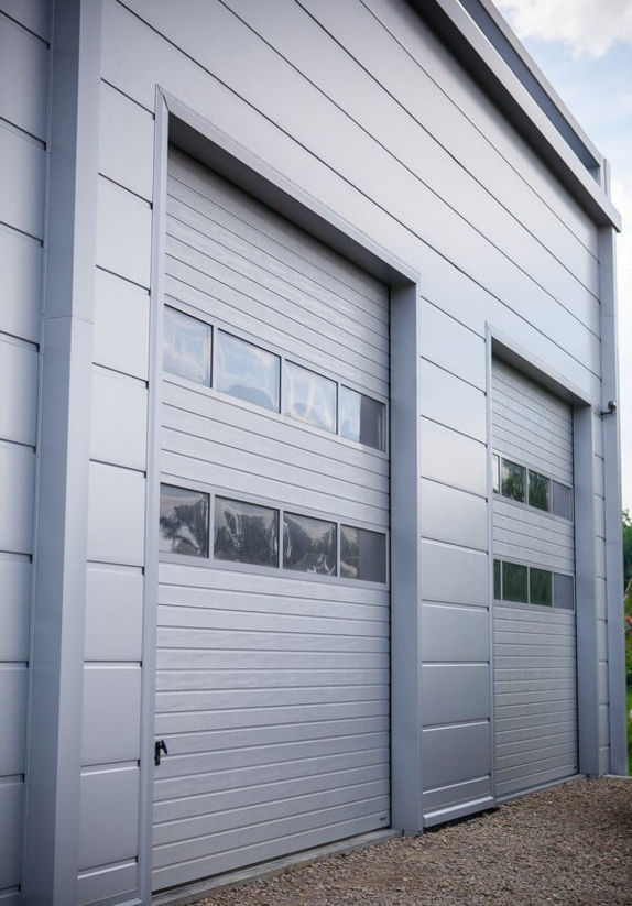 Porte de garage sectionnelle acier galvanise