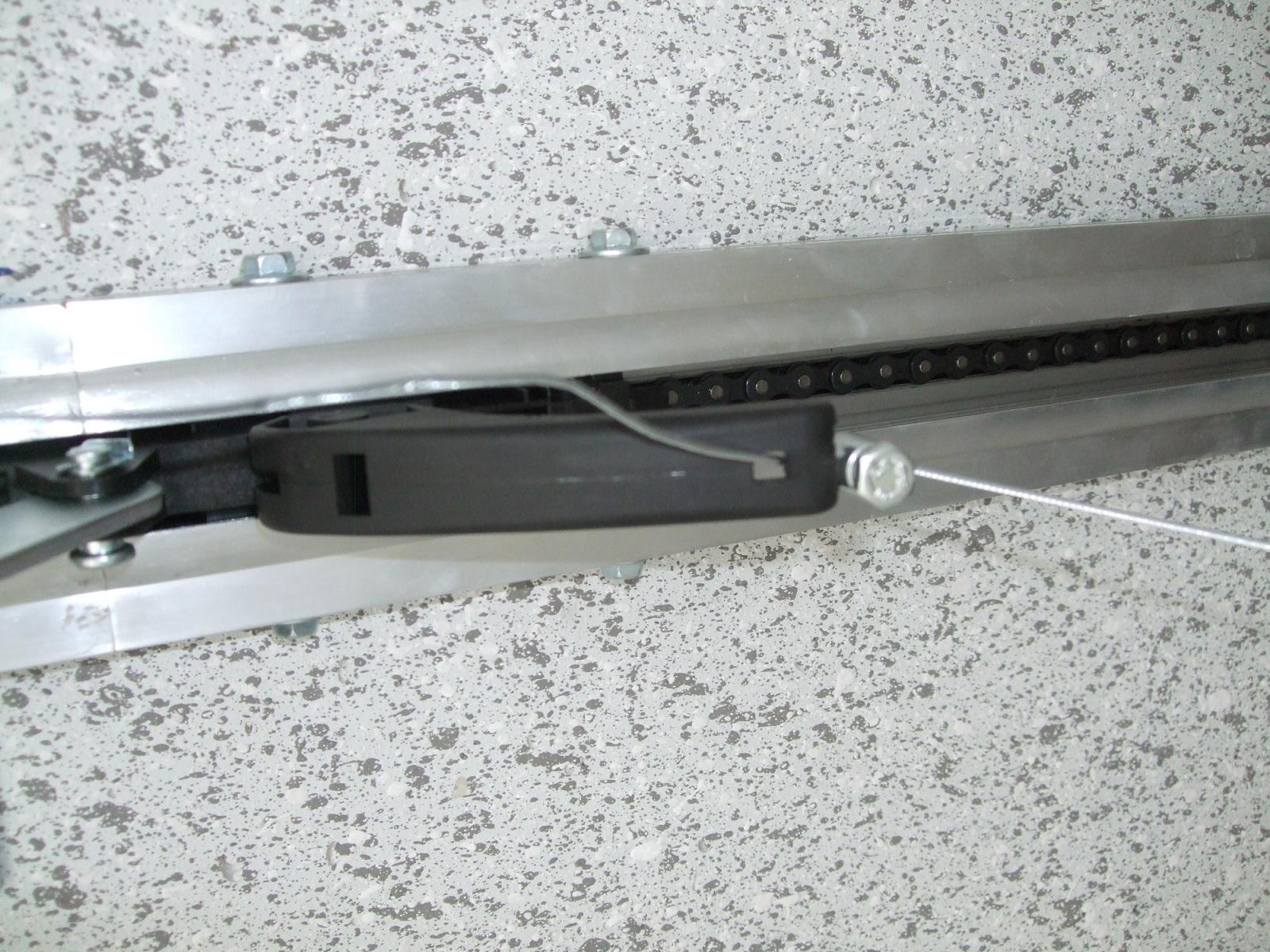 Debrayage exterieur porte de garage