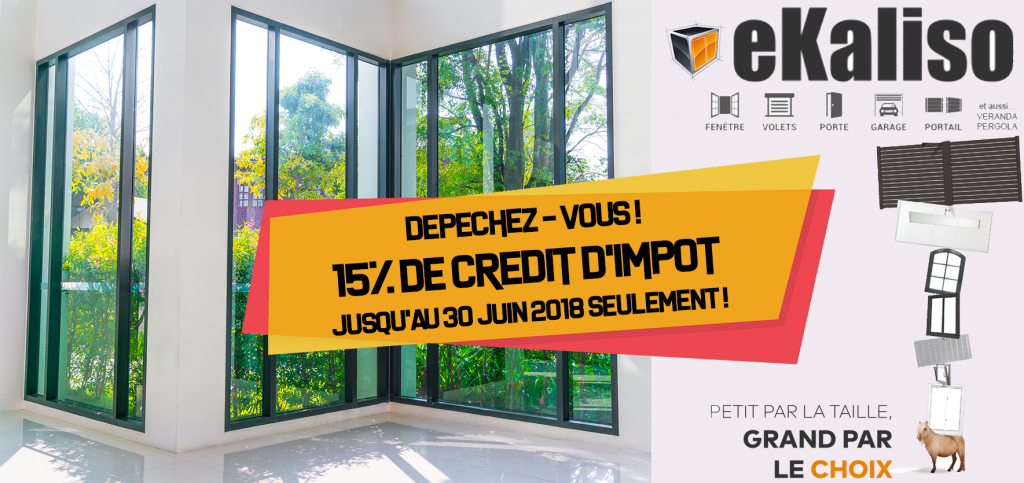 Crédit d'impôt porte de garage