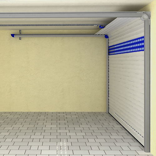 Porte de garage enroulable alulux