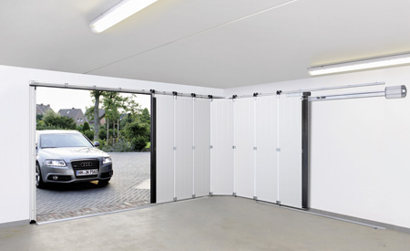 Porte de garage galandage