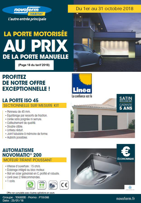 Demande de devis porte de garage