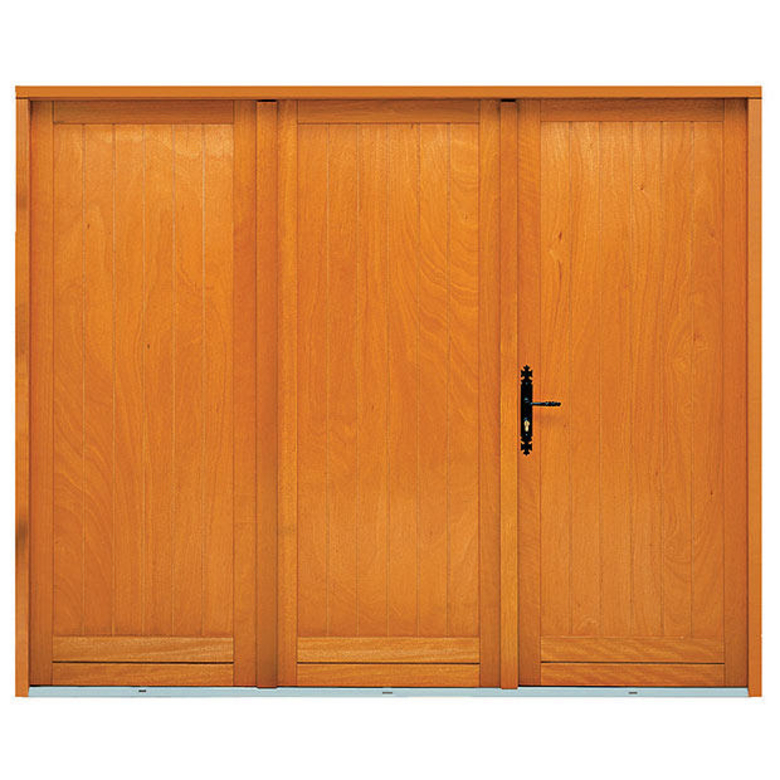 Porte de garage bois pliante