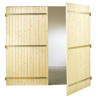Porte de garage bois sur mesure prix
