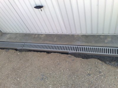 Caniveaux porte de garage