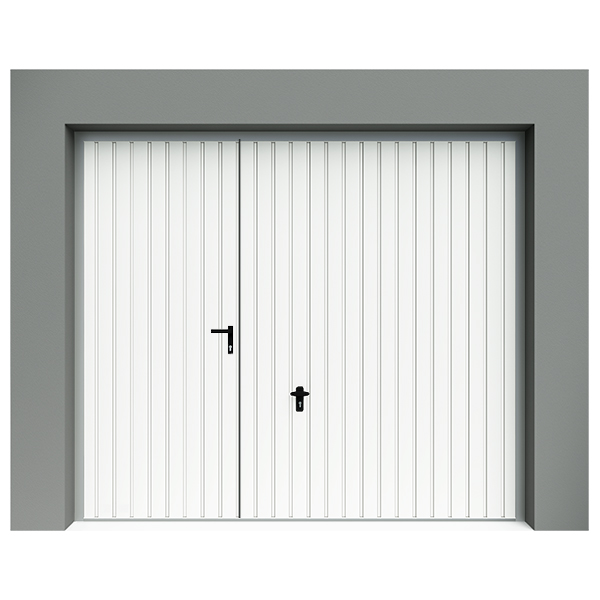 Porte de garage basculante marron