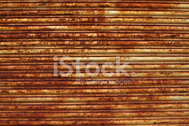 Rouille sur porte de garage