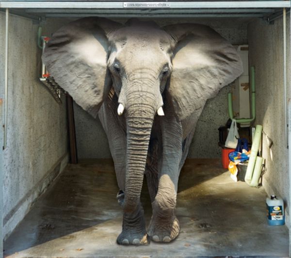 Trompe l'oeil pour porte de garage