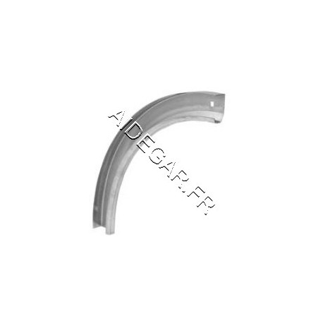 Rail courbe pour porte de garage sectionnelle