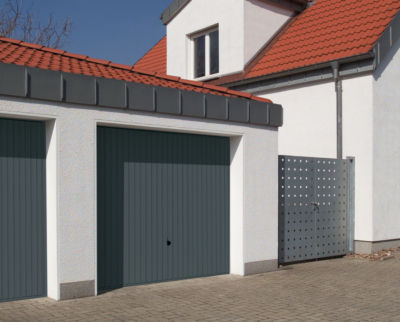 Porte de garage basculante debordante sans rail tubauto